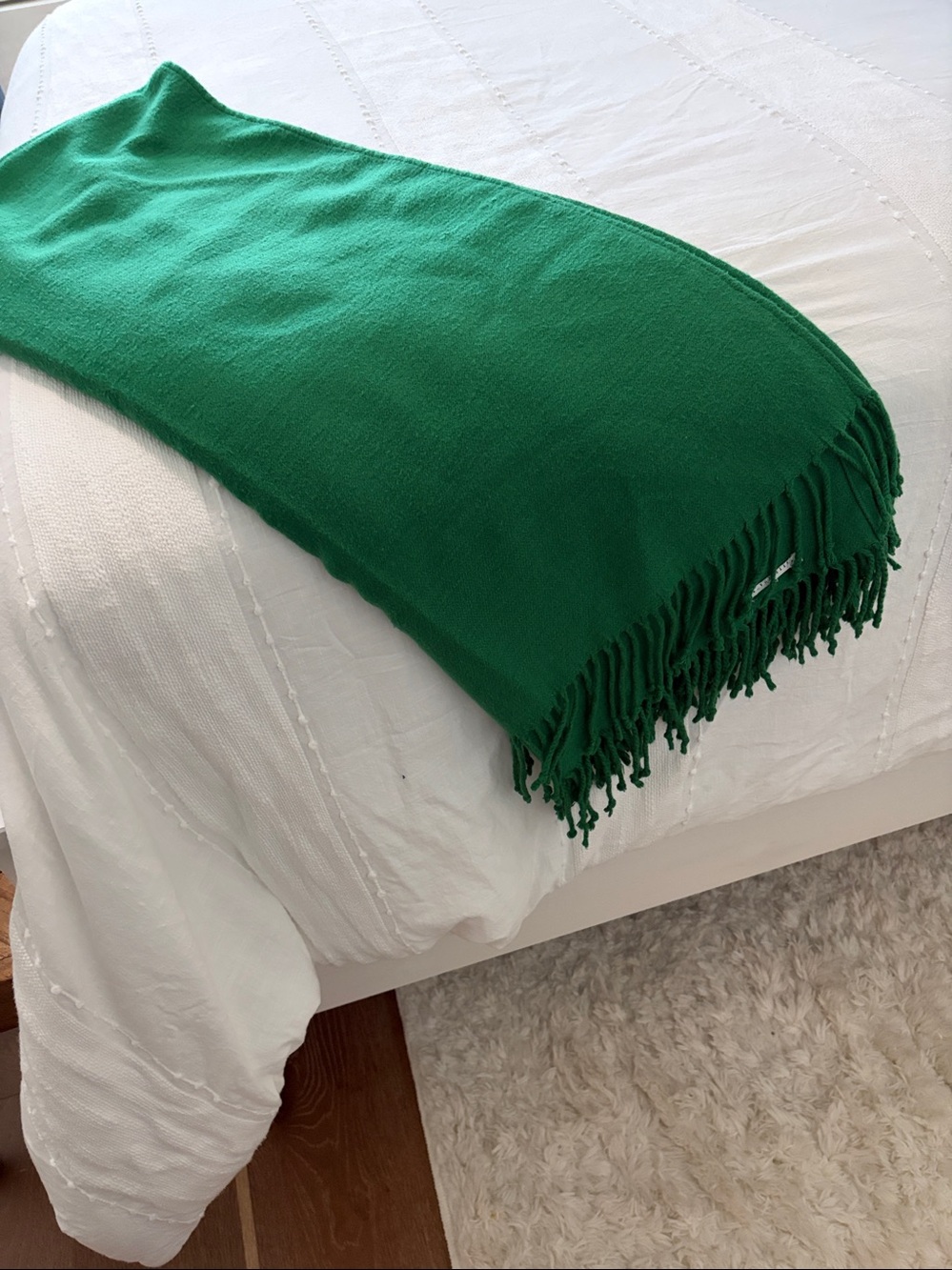 Pottery Barn Green throw blanket - Picture 10 of 13